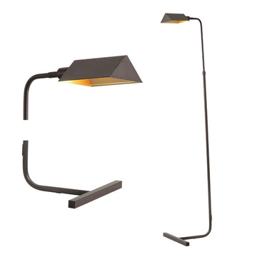 Cotys 66" MidCentury Industrial Metal Adjustable Pharmacy LED Floor Lamp - JONATHAN Y